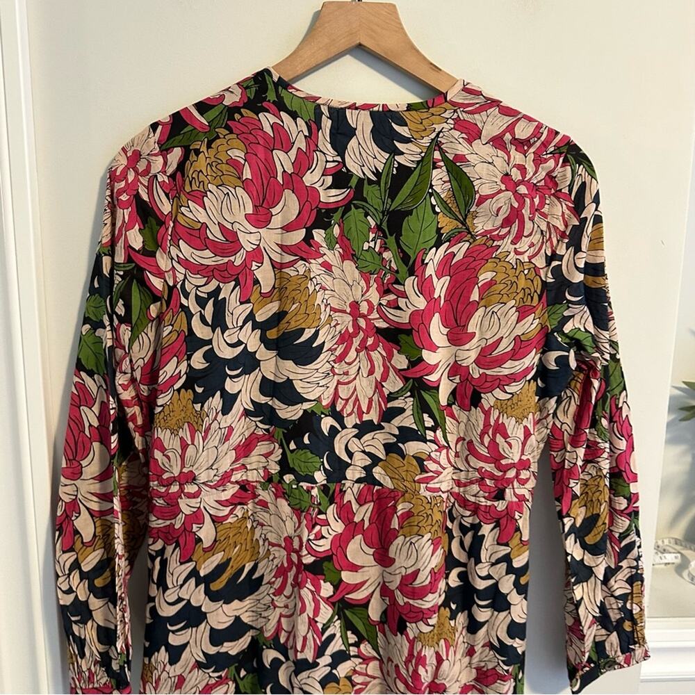 Tuckernuck Olivia James The Label Navy Pink Floral Cotton Maxi Dress XS - Picture 9 of 13